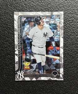 2025 Topps Series AUSTIN WELLS Diamante Parallel Rookie Cup SP ! #591 *Yankees - Photo 1/2