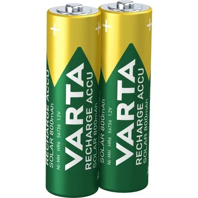 [56736101402] VARTA Blister de 2 Accus NiMH "Rechargeable Accu solar", Mignon... - Photo 1/4