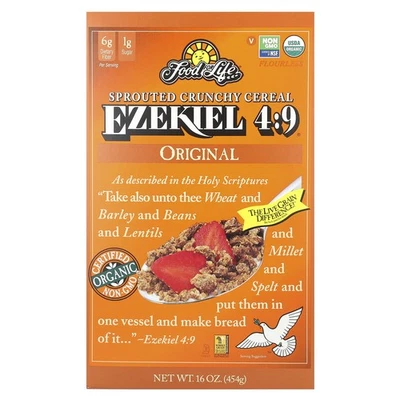 Food For Life, Ezequiel 4:9, cereal integral germinado, original, 16 oz (454 g) Foto 1 de 2