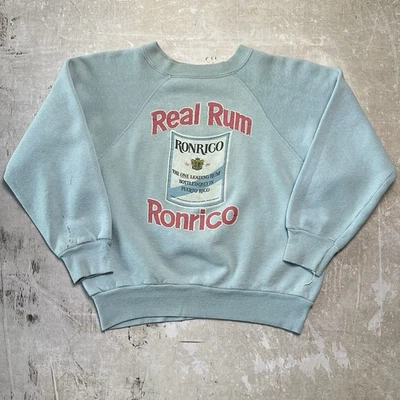 Sudadera True Vintage Años 60 Cuello Redondo Ronrico Ron Licor Promo Puerto Rico Foto 1 de 4