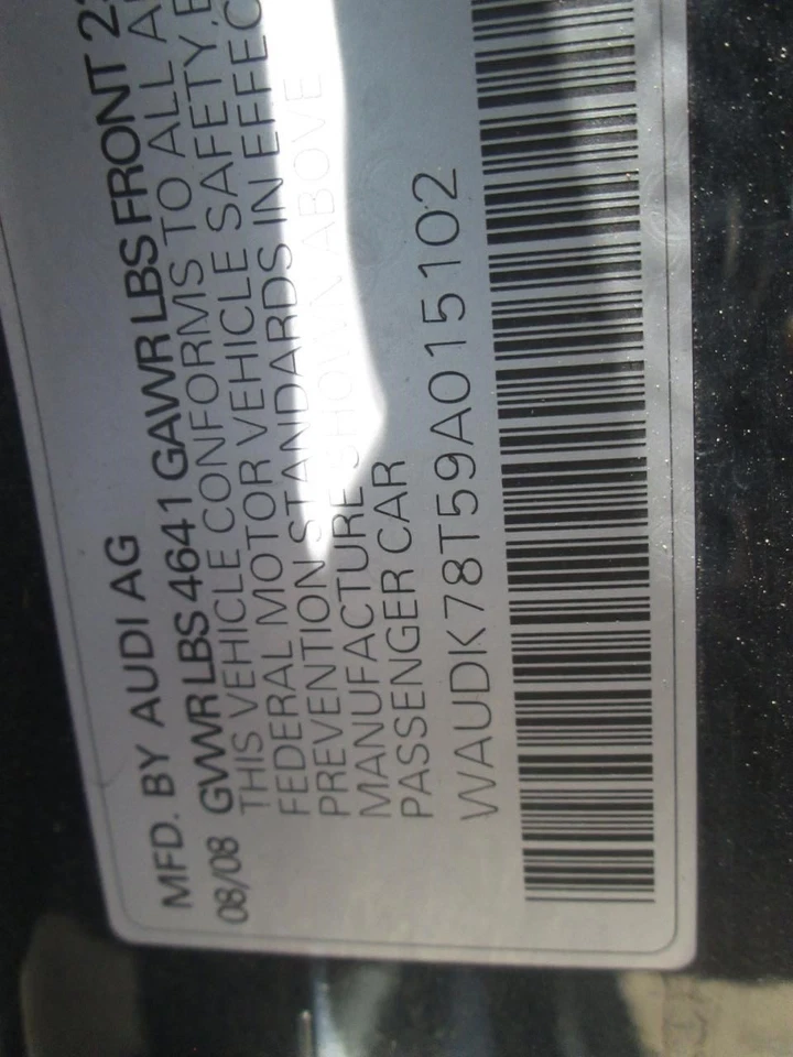 Engine ECM Electronic Control Module 3.2L Coupe Fits 09-10 AUDI A5 30537846 Foto 1 de 4