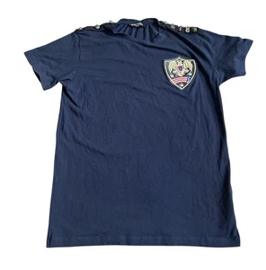 Balmain Women's navy blue designer T-Shirt 100% Cotton size small - Picture 1 of 10