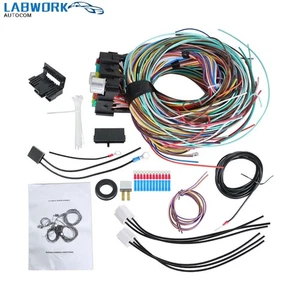 21 Circuit Wiring Harness Extra long Wires Universal For Chevy Ford Hotrod - Picture 1 of 12