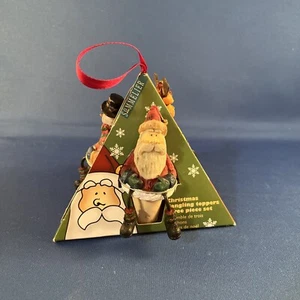 WINE BOTTLE TOPPERS CORK STOPPERS 3pc SET SOMMELIER Santa Snowman Reindeer NEW - Picture 1 of 7