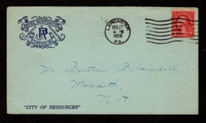 USA ~ 1926 Advertising Cover ~ Hotel Huntington / Easton, PA - Picture 1 of 2