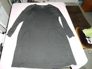 Lou & Grey For Loft Women Gray Sweatshirt Dress Large NWT New - Picture 1 of 7
