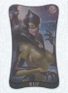 2014 Marvel Dangerous Divas 2 Diamond Parallel 89 Wasp Card 05/10 MINT VERY RARE - Picture 1 of 1