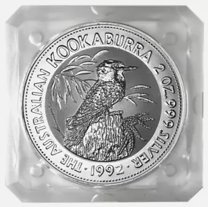 AUSTRALIA 2 Dollars 1992 Specimen 2oz Silver Kookaburra - Picture 1 of 2