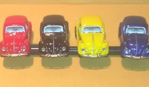 Kinsmart Set of 4 Miniature 1967 Volkswagen Classical Beetle Car DieCast 1:64