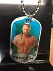 Triple H 2010 Dog Tag Necklace Wwe Wwf Pro Wrestling # 8 Of 24