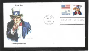 ZIO SAM FDC 1998 TROY, NEW YORK JERRY'S COVER 1 di 1 - Foto 1 di 1