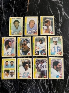 Set squadra Topps Football Houston Oilers 1978 e 1979 22 ct Campbell RC - Foto 1 di 2