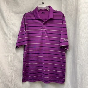 Slazenger Purple Polo Shirt with Stripes - Picture 1 of 9