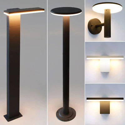 LED Standleuchte Außenleuchte IP54 Wandleuchte Außenlampe Gartenlampe Stehelampe - Bild 1 von 4
