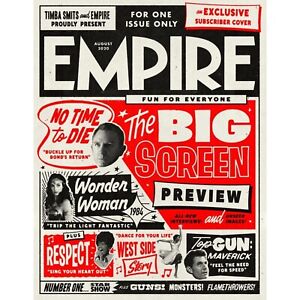 Empire Magazine, August 2020 | James Bond, Wonder Woman, Top Gun, Marvel - Film