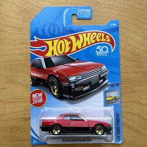 2018 Hot Wheels Factory frisch rot '82 Nissan Skyline R30 #6 10/10 - Bild 1 von 4
