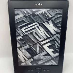 Amazon Kindle 4th Generation D01100 Wi-Fi 6" E-Book Reader Black. - Picture 1 of 11