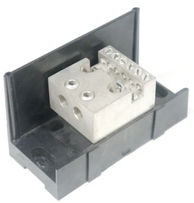 Power Distribution Block 2 Port 6-10 AWG 1 Pole 12 Port 8 10 12 14 Gauge Wire - Image 1 of 3