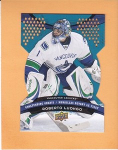 2009-10 MCDONALDS UPPER DECK GOALTENDING GREATS ROBERTO LUONGO #GG2 CANUCKS
