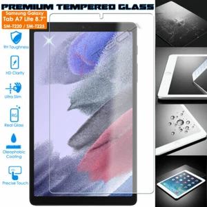 TEMPERED GLASS Screen Protector for Samsung Galaxy Tab A7 Lite 8.7" T220 T225 - Picture 1 of 6
