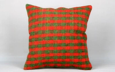 Kilim Pillow Cover, 16x16 in, Ethnic Sofa Pillow Cover, Decorative Boho Pillow - Image 1 of 4