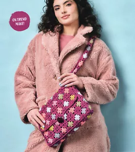 (6031) DK Crochet Pattern for Fun Boxy Granny Bag!! - Picture 1 of 3