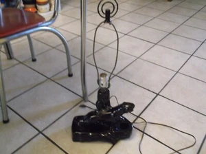 Vintage Black Panther TV Lamp and Planter- Works - Picture 1 of 18