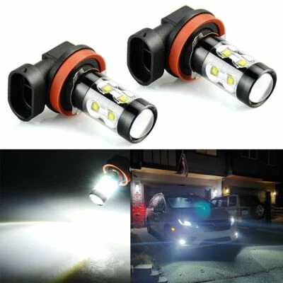 For Honda Odyssey 2005-2020 LED Fog Driving Light H11 6000K White Bright Bulbs - Image 1 of 4