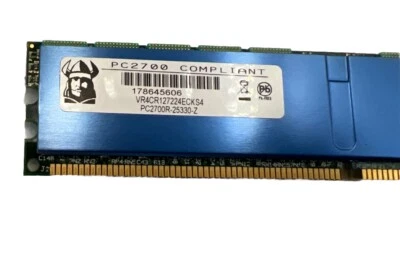 Viking VR4CR127224ECKS3 4GB DDR SDRAM PC-2700 ECC CL2.5 184-Pin DIMM Memory - Image 1 of 3