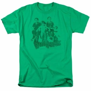 The Little Rascals The Gang T Shirt Mens Licensed Classic TV Show Kelly Green - Picture 1 of 2