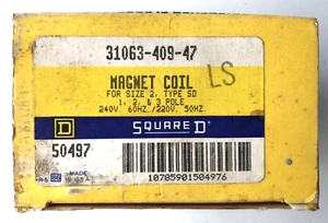 Square D 31063-409-47 Magnet Coil-Size 2, Type SD, 1-3 Pole-240V, 60HZ/220V-50HZ - Picture 1 of 4
