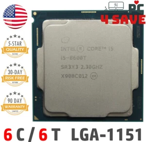 8th Gen Intel Core i5-8600T CPU 2.3 GHz (Turbo 3.7 GHz) 6-Core 9M LGA-1151 SR3X3 - Picture 1 of 1