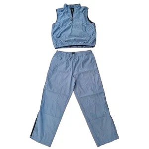 IZOD XFG Mens Golf VEST & PANTS Large Blue Sleeveless Lightweight Performance - Picture 1 of 24