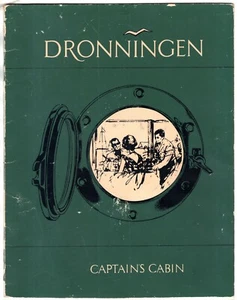 DRONNINGEN CAPTAIN'S CABIN Vintage Menu 1970's SCANDINAVIA Iceland - Picture 1 of 3