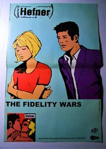 Póster promocional de HEFNER The Fidelity Wars 1999 Too Pure Records 11" X 17" - Imagen 1 de 1