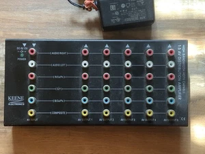 KEENE Component Amplifier/ Splitter / 1 in 5 out / USED / Power Supply - Picture 1 of 3