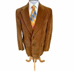 Chaqueta Blazer Vintage Kmart Pana Marrón Talla 42R Hecha en Japón 100% Algodón Años 80 - Imagen 1 de 11