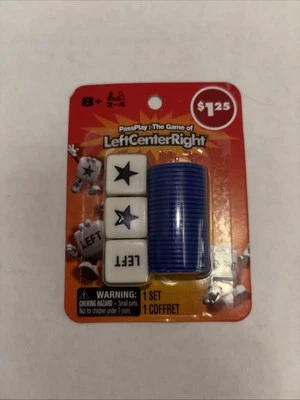 PASS PLAY: LEFT CENTER RIGHT Dice Game by Spin Maters Games Sealed NEW 2024 - Image 1 of 2