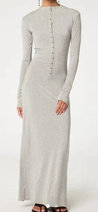 Maxi Vestido The Line By K Letitia Gris Talla L Nuevo Sin Etiquetas - Imagen 1 de 5