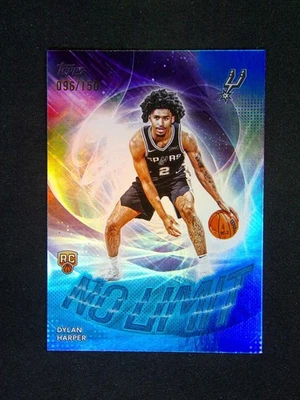 2025-26 Topps Flagship Dylan Harper RC Rookie No Limit Blue /150 - Image 1 of 2