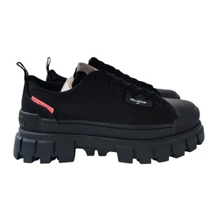 Palladium Free People "Revolt Lo TX" Canvas Boots 10 Plateau Schwarz Damen Neu! - Bild 1 von 8