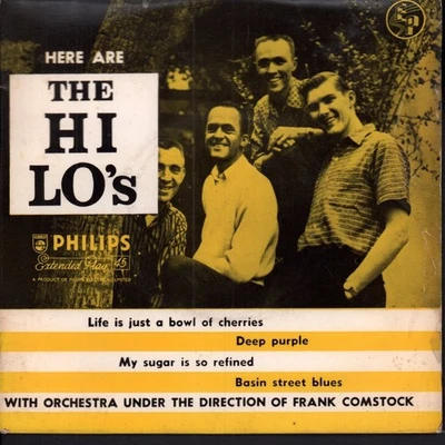 Hi-Lo's Here Are the Hi-Lo's 7" vinyl UK Philips 1957 ep 3 prong label design - Image 1 of 3