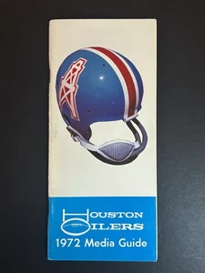 1972 Houston Oilers NFL Football Media Guide Kenny Houston Elvin Bethea  - Bild 1 von 1