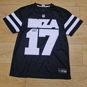 Y2k Planet 2000 Size Small Black Ibiza 17 Jersey Football NFL (91) - Picture 1 of 6