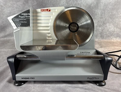 Cortadora de alimentos eléctrica Waring Pro FS150 acero inoxidable resistente FUNCIONA Foto 1 de 4