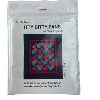 Little Bits V290 Itty Bitty Fans Quilt Pattern by Cindi Edgerton - Image 1 of 4