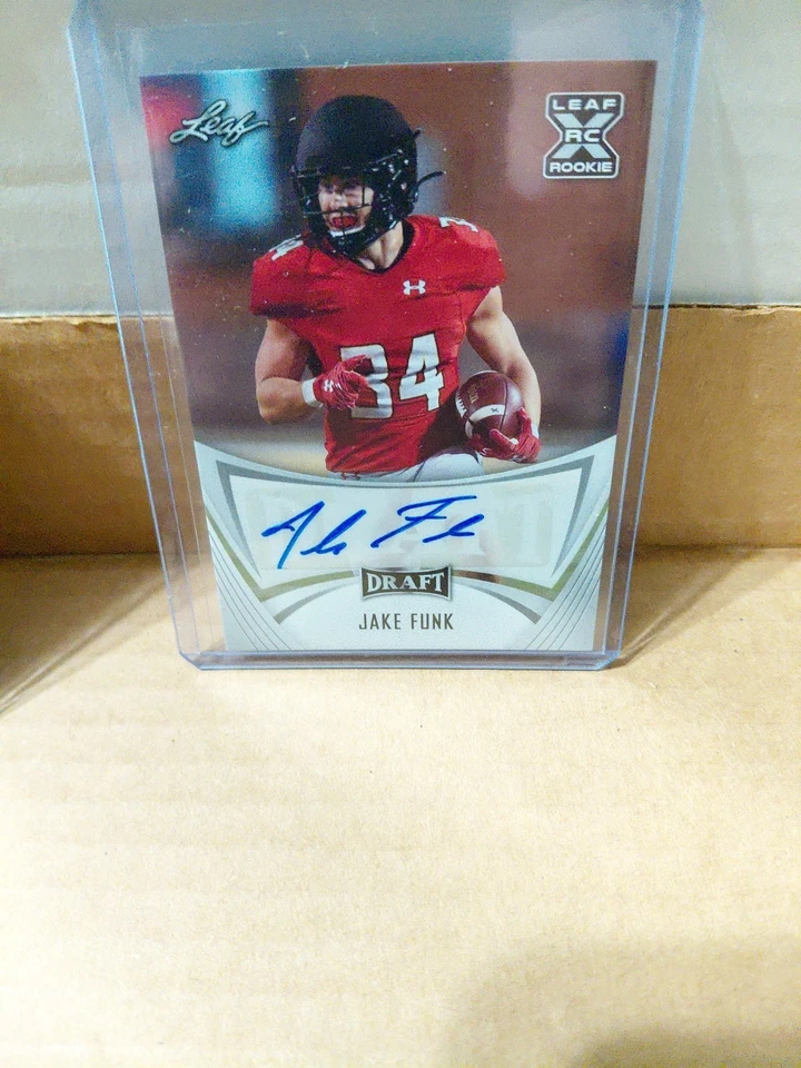 2021 Leaf Draft Auto Jake Funk #BA-JF2 Rookie Auto RC Maryland Terrapins🔥 - Image 1 of 1