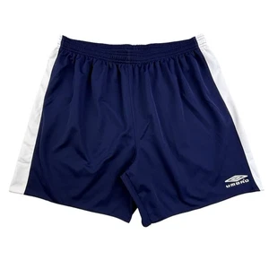 Vintage Umbro Shorts Herren XL blau Fußball Gym Sport 90er 80er Kordelzug Gummizug - Bild 1 von 8