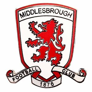 New Middlesbrough FC Crest Pin Badge, Middlesbrough FC Fans Souvenir Pin Badge