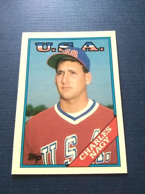 1988 Topps Traded Baseball Charles Nagy Rookie Card #74T Factory Set Break - Image 1 of 2